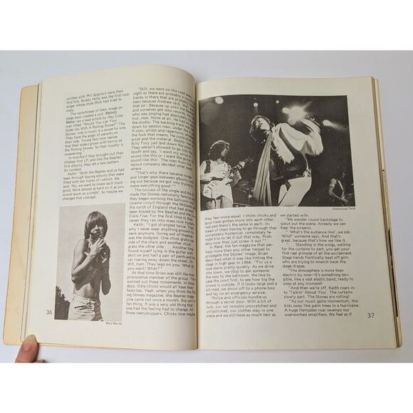 Vtg 2 Book Lot The Rolling Stones A Biography 1979 TRS 24 Posters 1983 Free Ship - Picture 5 of 12